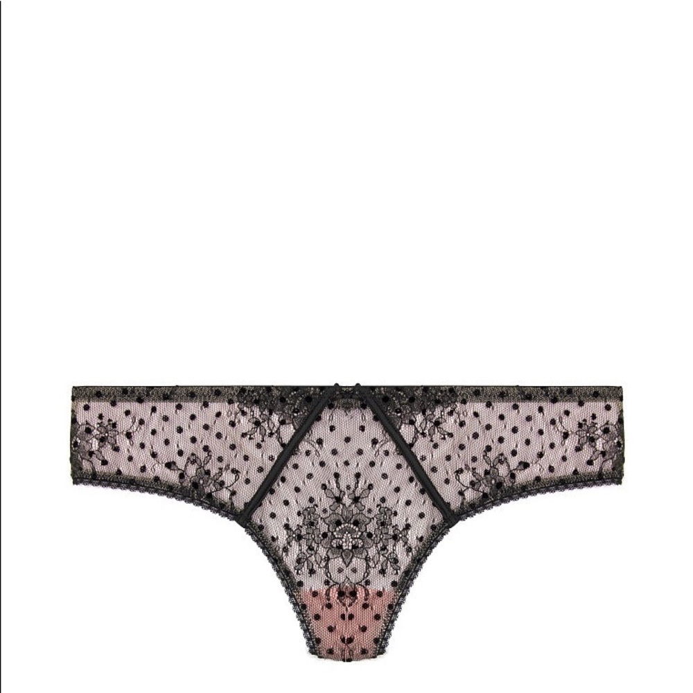 NWT Victoria’s Secret Luxe Cutout Tanga Panty - Picture 3 of 4